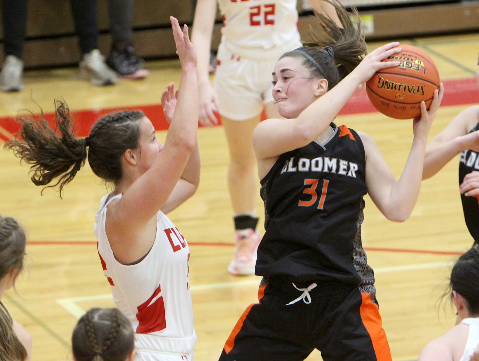Bloomer girls basketball at Colfax 11-22-21
